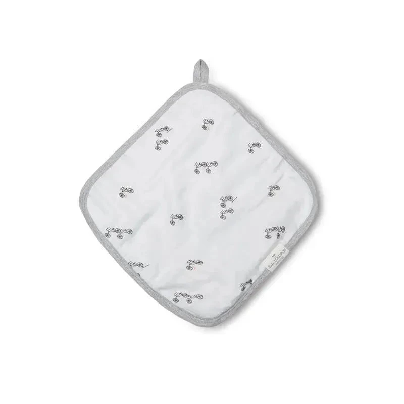 Loulou Lollipop - 3Pk Washcloth Set, Happy Trucks 4 Loulou Lollipop - 3Pk Washcloth Set, Happy Trucks - Image 2