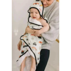 Loulou Lollipop Hooded Towel Set, Sushi -Macro Baby Store loulou lollipop hooded towel set sushi image 7