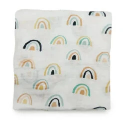 Loulou Lollipop - Muslin Swaddle, Neutral Rainbow