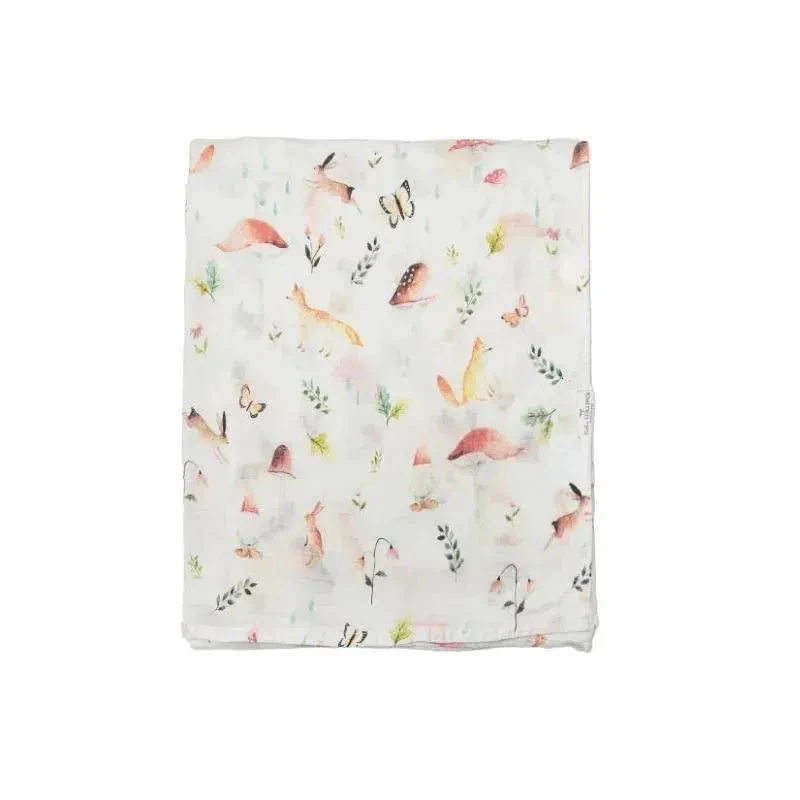 Loulou Lollipop - Muslin Swaddle, Woodland Gnome 3 Loulou Lollipop - Muslin Swaddle, Woodland Gnome