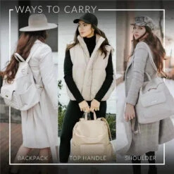 Luli Bebe - Monaco Diaper Bag Backpack, Ebony-Black -Macro Baby Store luli bebe monaco diaper bag backpack ebony black image 6