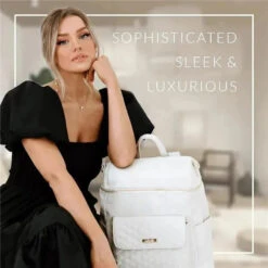 Luli Bebe - Monaco Diaper Bag Backpack, Ebony-Black -Macro Baby Store luli bebe monaco diaper bag backpack ebony black image 7