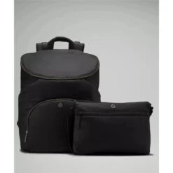 Lululemon - New Parent Backpack 17L, Black/Silver Drop -Macro Baby Store lululemon new parent backpack 17l black silver drop image 7