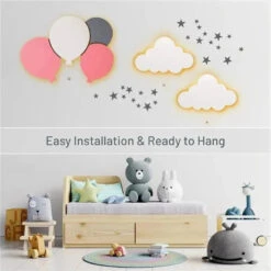 LumieWorld - Lumipets Lighted Balloons, Nursery Night Light, Wall Mounted Lighted 12 LumieWorld - Lumipets Lighted Balloons, Nursery Night Light, Wall Mounted Lighted -Macro Baby Store lumieworld lumipets lighted balloons nursery night light wall mounted lighted image 4