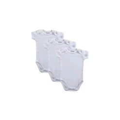 Luvable Friends 3-Pack Baby Bodysuits, White