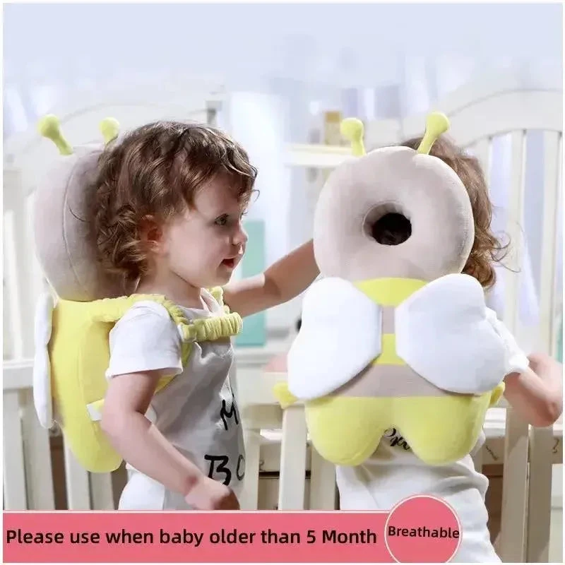 Macrobaby - Baby Safety Walking Anti-Fall Head Pillow, Beige 4 Macrobaby - Baby Safety Walking Anti-Fall Head Pillow, Beige - Image 2
