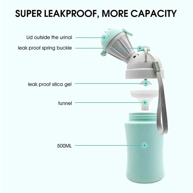 Macrobaby - Boy Portable Elephant Leakproof Urinal Emergency Toilet Pee Bottle Cup Jar 4 Macrobaby - Boy Portable Elephant Leakproof Urinal Emergency Toilet Pee Bottle Cup Jar - Image 2