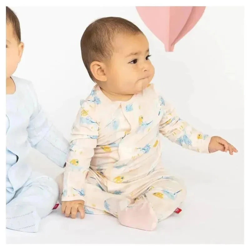 Magnetic Me - Arts & Cats Magnetic Baby Organic Footie 4 Magnetic Me - Arts & Cats Magnetic Baby Organic Footie - Image 2