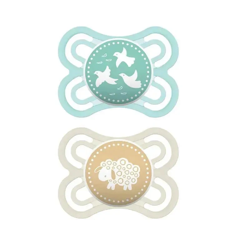 MAM 2-Pack 0-6M Perfect Pacifier - Green/Yellow 3 MAM 2-Pack 0-6M Perfect Pacifier - Green/Yellow