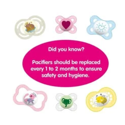 Mam 2-Pack 6+ Months Perfect Night Pacifier - Yellow/Green -Macro Baby Store mam 2 pack 6 months perfect night pacifier yellowgreen macrobaby 6