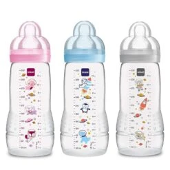 Mam - 2Pk Baby Bottles Anti-Colic 11Oz (Colors May Vary)