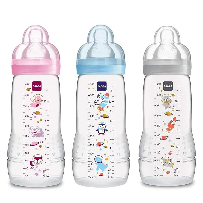 Mam - 2Pk Baby Bottles Anti-Colic 11Oz (Colors May Vary) 3 Mam - 2Pk Baby Bottles Anti-Colic 11Oz (Colors May Vary)