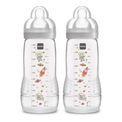 Mam - 2Pk Baby Bottles Anti-Colic 11Oz (Colors May Vary) 9 Mam - 2Pk Baby Bottles Anti-Colic 11Oz (Colors May Vary) -Macro Baby Store mam 2 pack baby bottles 11oz colors may vary image 4