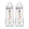 Mam - 2Pk Easy Active Bottle Fast Flow Bottles, 11Oz 2 Mam - 2Pk Easy Active Bottle Fast Flow Bottles, 11Oz -Macro Baby Store mam 2 pack baby bottles 11oz green image 1