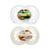 Mam 2-Pack Orthodontic Camo Silicone Pacifier 16+ Months - Colors May Vary