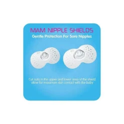 Mam - 2Pk Breastfeeding Nipple Shields, 23mm -Macro Baby Store mam 2pk breastfeeding nipple shields 23mm image 7