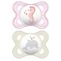Mam - 2Pk Girl Deep Sea Pacifier, 0/6M