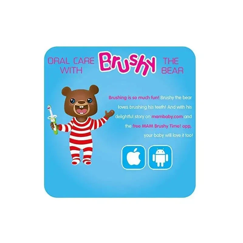 MAM 3+ Months Massaging Baby Toothbrush, Gum Cleaner And Massager - Blue 8 MAM 3+ Months Massaging Baby Toothbrush, Gum Cleaner And Massager - Blue - Image 6