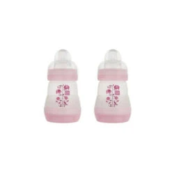 Mam - 2Pk Anti Colic Bottles 5Oz Assorted Pink/Blue/White -Macro Baby Store mam anti colic bottles 5 oz 2pk assorted pink blue white image 5
