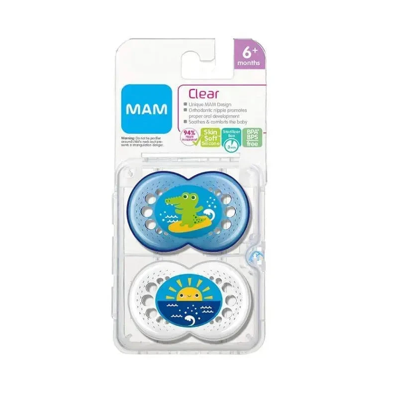Mam Boys' Crystal Pacifiers, 6M+ 4 Mam Boys' Crystal Pacifiers, 6M+ - Image 2