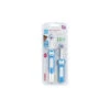 MAM Learn To Brush Baby Toothbrush Set 5+M - Blue -Macro Baby Store mam learn to brush baby toothbrush set 5 m blue macrobaby 1