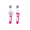 MAM Learn To Brush Baby Toothbrush Set 5+M - Pink -Macro Baby Store mam learn to brush baby toothbrush set 5 m pink macrobaby 1