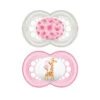 Mam - Mam Original 16+ Pacifier 2Ct 16+ M Girl -Macro Baby Store mam mam original 16 pacifier 2ct 16 m girl image 1