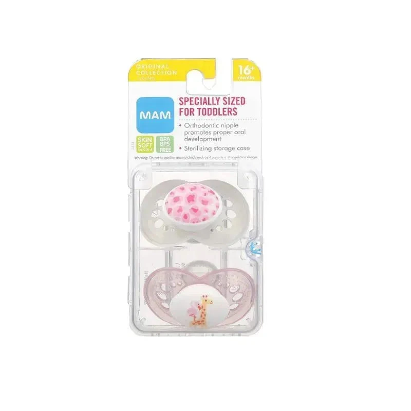 Mam - Mam Original 16+ Pacifier 2Ct 16+ M Girl 4 Mam - Mam Original 16+ Pacifier 2Ct 16+ M Girl - Image 2