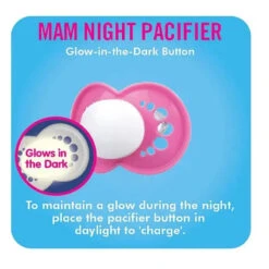 Mam Night 6+ M Pacifiers, Colors May Vary, 2-Pack -Macro Baby Store mam night 6 m pacifiers colors may vary 2 pack image 17