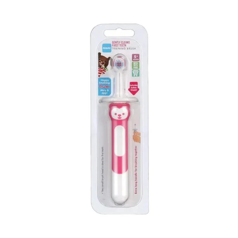 MAM Training Toothbrush 5+M - Pink 4 MAM Training Toothbrush 5+M - Pink - Image 2