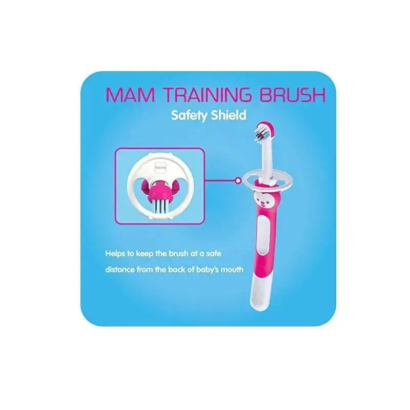 MAM Training Toothbrush 5+M - Pink 6 MAM Training Toothbrush 5+M - Pink - Image 4