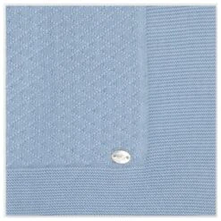 Martin Aranda - Baby Blanket Knit Montefioralle One Size Celeste Bebé
