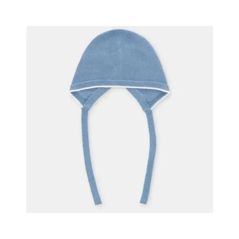 Martin Aranda - Baby Bonnet Knit Noto, Blue Francia 3 Martin Aranda - Baby Bonnet Knit Noto, Blue Francia