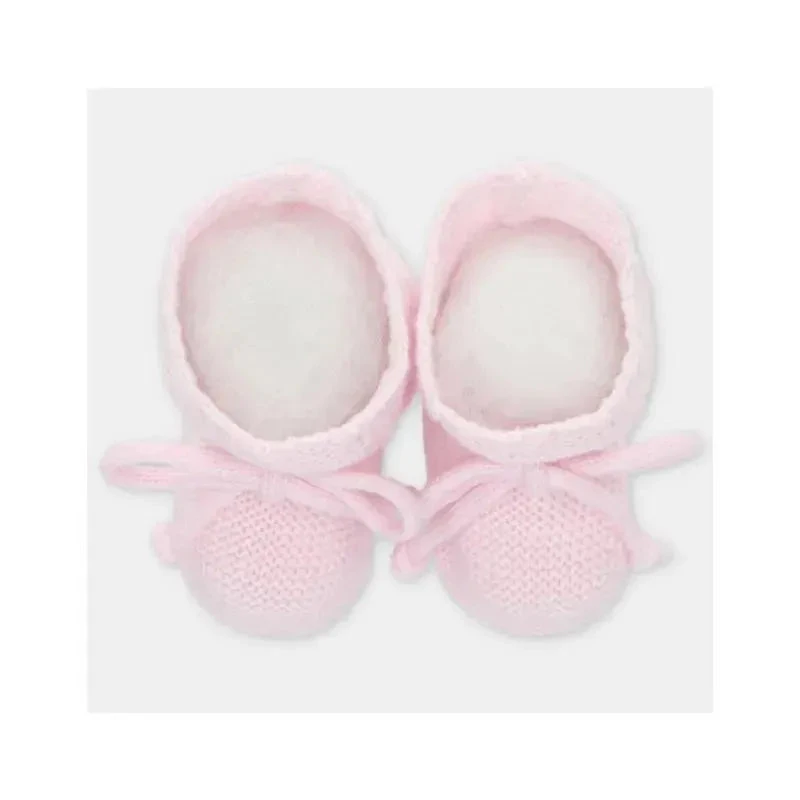 Martin Aranda - Baby Booties Knit Chiara, Pastel Pink 5 Martin Aranda - Baby Booties Knit Chiara, Pastel Pink - Image 3