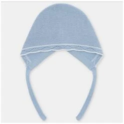 Martin Aranda - Baby Knit Bonnet Montefioralle, Celeste Bebé