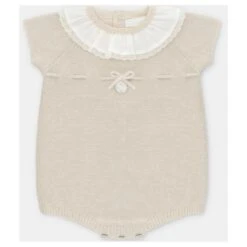 Martin Aranda - Baby Short Knit Romper Volterra, Lavanda