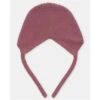 Martin Aranda - Basic Knit Bonnet Plum, Blue Grey -Macro Baby Store martin aranda basic knit bonnet plum blue grey image 1