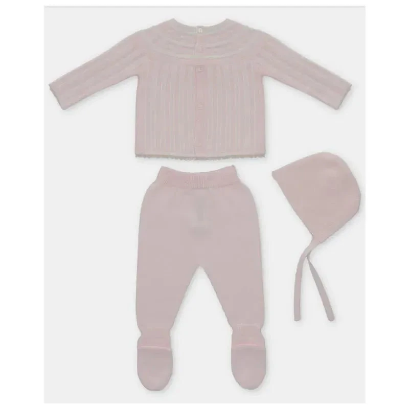 Martin Aranda - Take Me Home Set Sweater, Leggings & Bonnet Dolcezza, Light Pink 4 Martin Aranda - Take Me Home Set Sweater, Leggings & Bonnet Dolcezza, Light Pink - Image 2