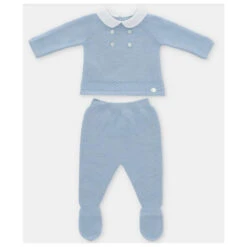 Martin Aranda - Take Me Home Set Sweater & Leggings Knit Monterioralle, Celeste Bebé