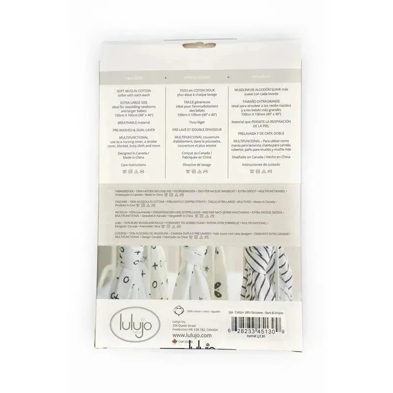 Mary Meyer Stars & Stripes Swaddle Blanket 4 Mary Meyer Stars & Stripes Swaddle Blanket - Image 2