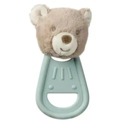 Mary Meyer - Teething Toys Simply Silicone Teether With Soft Toy, 6-Inches, Bear