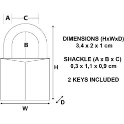 Master Lock - 3/4 Brass Keyed Different -Macro Baby Store master lock 3 4 brass keyed different image 3
