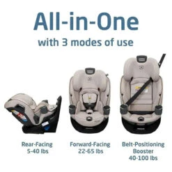 Maxi-Cosi - Emme 360 All-in-One Convertible Car Seat, Desert Wonder 17 Maxi-Cosi - Emme 360 All-in-One Convertible Car Seat, Desert Wonder -Macro Baby Store maxi cosi emme 360 all in one convertible car seat desert wonder image 13