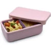 Melii - 100% Silicone Bento Box With Removable Dividers, 2 Compartments, Pink Purple -Macro Baby Store melii 100 silicone bento box with removable dividers 2 compartments pink purple image 1