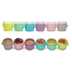 Melii - 2Oz Snap & Go Baby Food Storage Containers With Lids