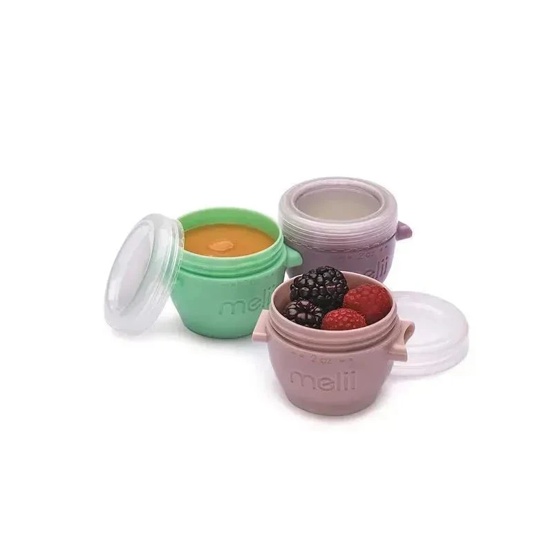 Melii - 2Oz Snap & Go Baby Food Storage Containers With Lids 4 Melii - 2Oz Snap & Go Baby Food Storage Containers With Lids - Image 2
