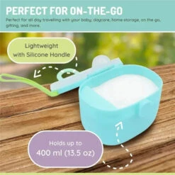 Melii - Baby Formula Storage Container With Integrated Scoop 400ml / 13.5oz Capacity, Blue 13 Melii - Baby Formula Storage Container With Integrated Scoop 400ml / 13.5oz Capacity, Blue -Macro Baby Store melii baby formula storage container with integrated scoop 400ml 13 5oz capacity blue image 6