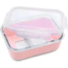Melii - Glass Bento Box With Sleeve, Oven, Microwave, Freezer & Dishwasher Safe, 25oz, Pink 2 Melii - Glass Bento Box With Sleeve, Oven, Microwave, Freezer & Dishwasher Safe, 25oz, Pink -Macro Baby Store melii glass bento box with sleeve oven microwave freezer dishwasher safe 25oz pink image 1