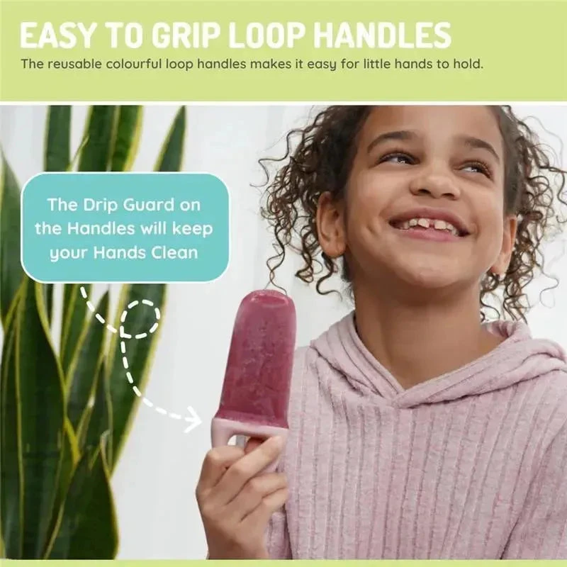 Melii - Ice Pop Molds With Tray, 6 Make-Your-Own Popsicle Molds 6 Melii - Ice Pop Molds With Tray, 6 Make-Your-Own Popsicle Molds - Image 4