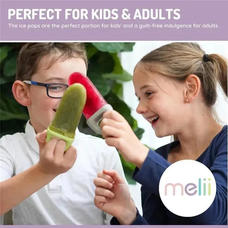 Melii - Ice Pop Molds With Tray, 6 Make-Your-Own Popsicle Molds 7 Melii - Ice Pop Molds With Tray, 6 Make-Your-Own Popsicle Molds - Image 5